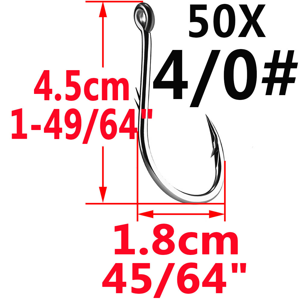 50pcs Iseama Circle Carp Eyed  - Fishing Hook Assortment recension och pris