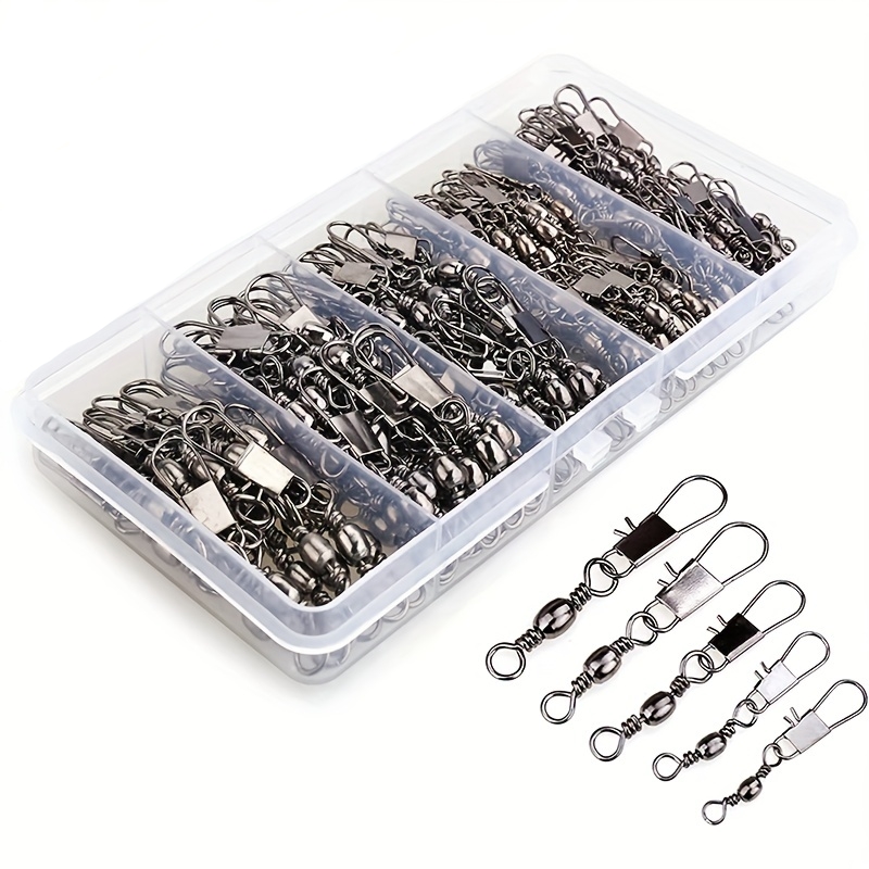 50/200pcs Barrel Snap Swivel F - Fishing Hook Offset recension och pris