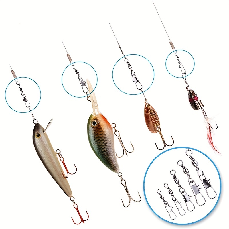 50/200pcs Barrel Snap Swivel F - Fishing Hook Offset recension och pris